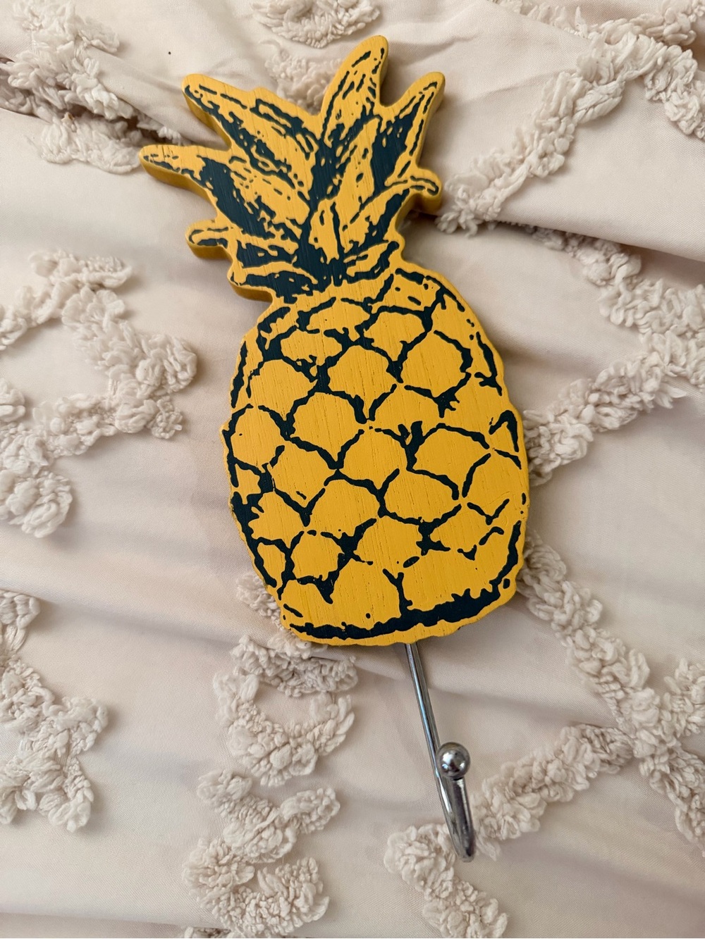 Yellow Pineapple Wall Hook - Home Wall Decor